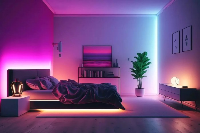 Deko wohnzimmer led