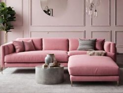 Deko Wohnzimmer pink mit Rose Ideen & Inspiration